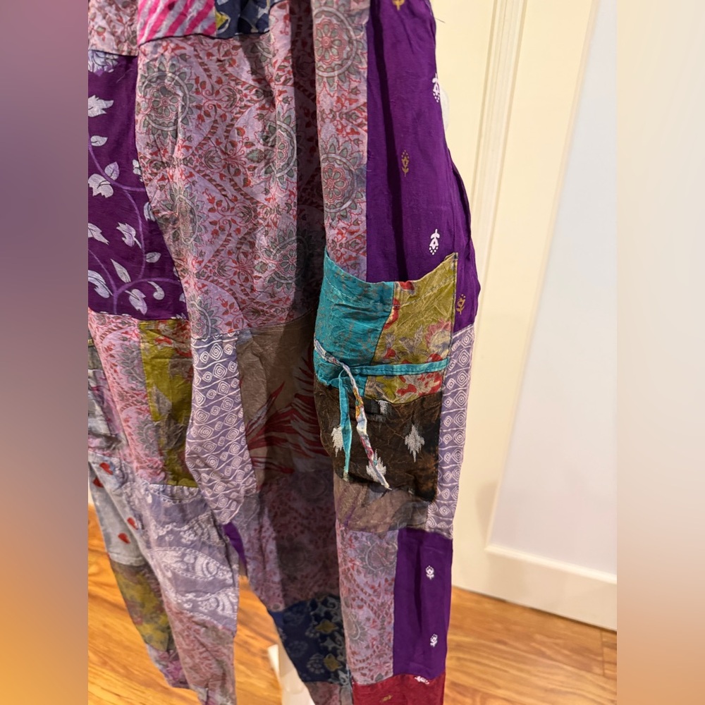 Kantha Patchwork Pants - image 2